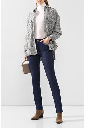 شلوار جین سرمه ای زنانه پاچه تنگ Escada - کد 358532573