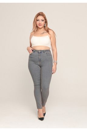 شلوار جین آبی زنانه پاچه تنگ XBELLA DENİM - کد 879288045