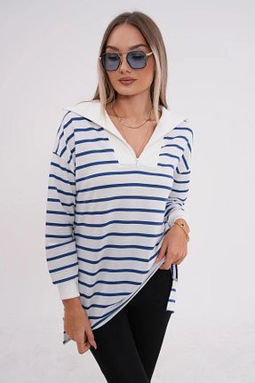 تونیک سرمه ای زنانه بافتنی MD trend - کد 879281625