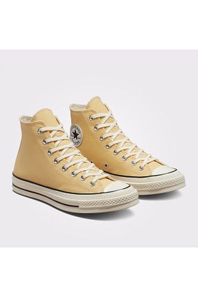 کفش اسنیکر زرد زنانه بند دار Converse - کد 879296190