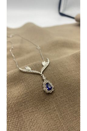 ست نقره سرمه ای زنانه زیرکن SURA SILVER - کد 879293962