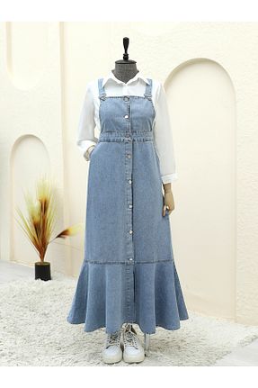 لباس حجاب آبی زنانه رگولار Modamorfo - کد 879304834