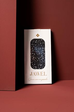 روسری طوسی پنبه پلی استر JAWEL - کد 879301430