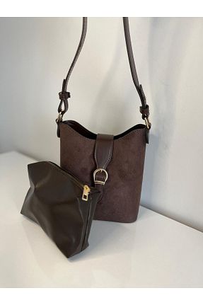 کیف دوشی قهوه ای زنانه جیر Swaggo collections - کد 879312998