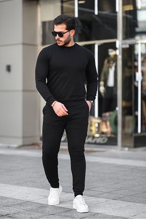 ست بالاتنه و پائین تنه مشکی زنانه بافت MODA - کد 879316596