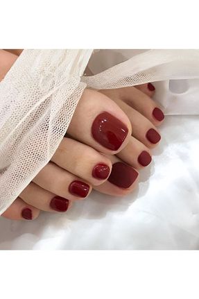 ناخن مصنوعی و اکسسوری زرشکی RubaTrend - کد 658695708
