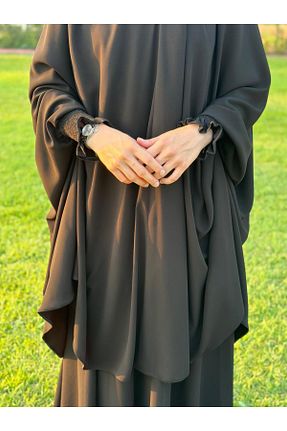 ست بالاتنه و پائین تنه حجاب مشکی زنانه Çan Bayram Giyim - کد 879326963