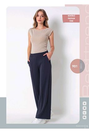 شلوار طوسی زنانه بافتنی Besttrend - کد 879326474