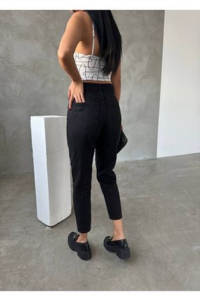 شلوار جین مشکی زنانه پاچه ساده ayday butik - کد 879329454