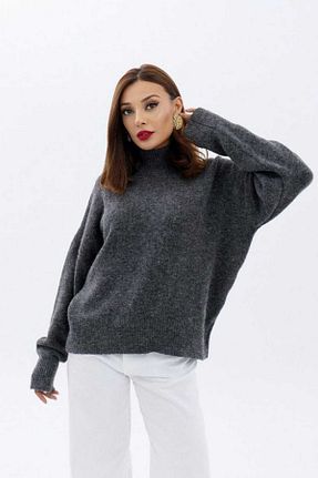 پلیور مشکی زنانه ساده Gözen Butik - کد 879332038