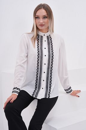 پیراهن سایز بزرگ سفید زنانه سایز بزرگ Loom Boutique - کد 869650867