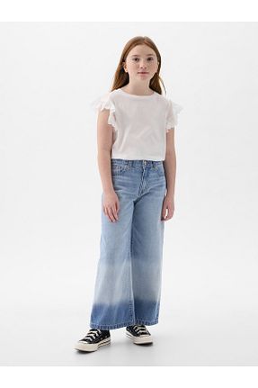 شلوار جین آبی بچه گانه پاچه گشاد GAP - کد 825443698