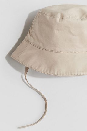 کلاه بژ بچه گانه پنبه ای H&M - کد 872242667