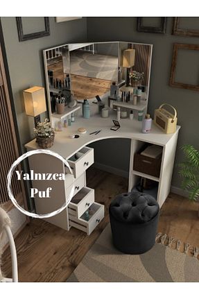 پوف و نیمکت مشکی 40 * 40 Gazzini furniture - کد 849601990