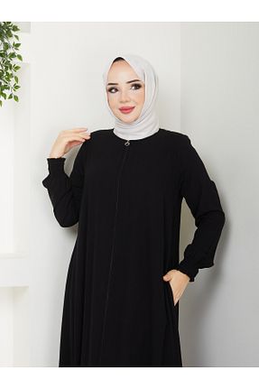 کلاه و ابایا مشکی زنانه پنبه ای MODA - کد 879389258