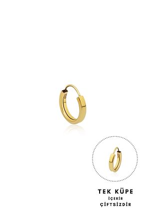 گوشواره طلا طلائی زنانه 14 عیار Altınkesesi - کد 792833215
