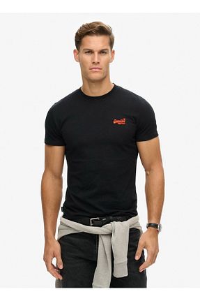 تیشرت مشکی مردانه یقه دوچرخه SUPERDRY - کد 879406018