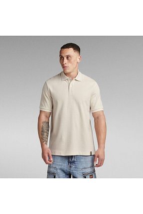 پولوشرت بژ مردانه پنبه ای G-STAR RAW - کد 823814776