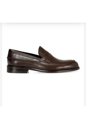 کفش کلاسیک قهوه ای مردانه چرم خالص Nine West - کد 879411649