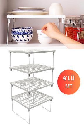 نظم دهنده کمد سفید پلاستیک Dorcia Home - کد 835460997