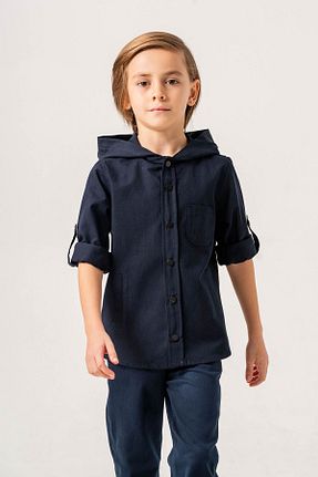 پیراهن سرمه ای بچه گانه رگولار Gold Class Kidswear - کد 868086586