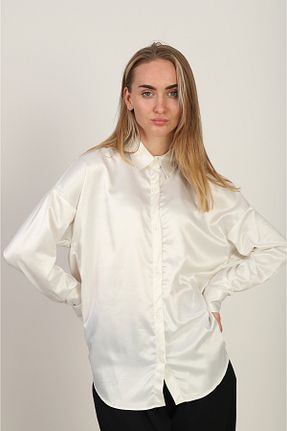 پیراهن سفید زنانه اورسایز USSO - کد 879434690