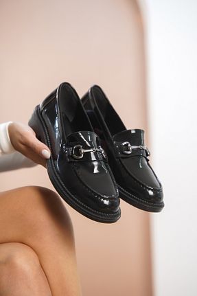 کفش لوفر مشکی زنانه چرم مصنوعی Daxtors - کد 879450481