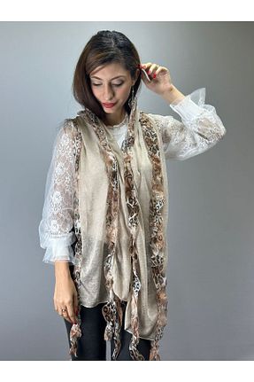 دستمال گردن قهوه ای زنانه Gönülden Tasarım - کد 879447981