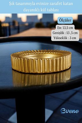 زیر سیگاری طلائی Alçı Evene - کد 799501860