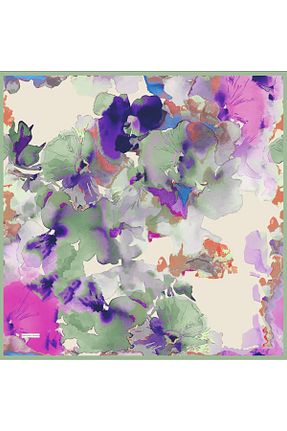 روسری رنگی 90 x 90 Valentino Orlandi - کد 879454514