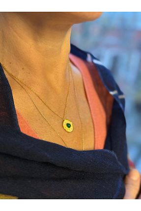 گردنبند نقره زرد زنانه 925 عیار Kybele Jewellery - کد 879487232