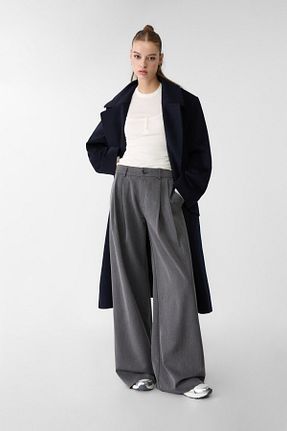 شلوار طوسی زنانه پلی استر Stradivarius - کد 879499010