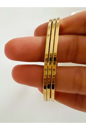 دستبند استیل (فولاد) طلائی استیل (فولاد) ACAR TAKI - کد 879497467