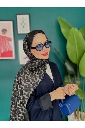 شال طوسی زنانه پنبه ای Oxygen Scarfs - کد 877222285