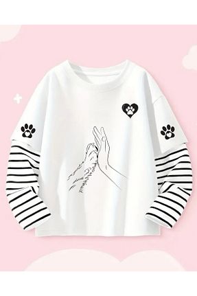تیشرت سفید زنانه رگولار Touz Moda - کد 879558290