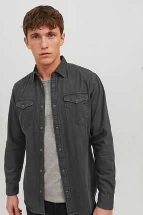 پیراهن مشکی مردانه رگولار Jack & Jones - کد 3126450