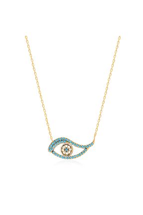گردنبند نقره طلائی زنانه 925 عیار Coşar Silver - کد 879559437