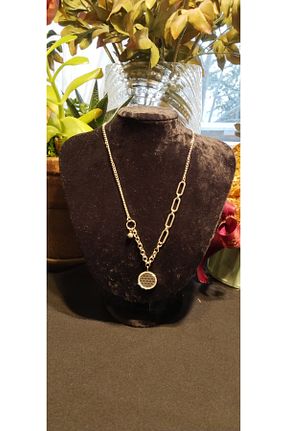 گردنبند استیل ( فولاد ) طوسی زنانه استیل (فولاد) Çelik - کد 879668771