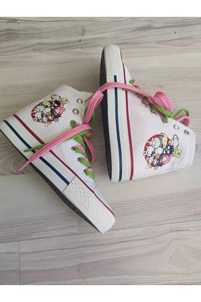 کفش اسنیکر سفید بچه گانه بند دار ELİTE STEP - کد 879666972