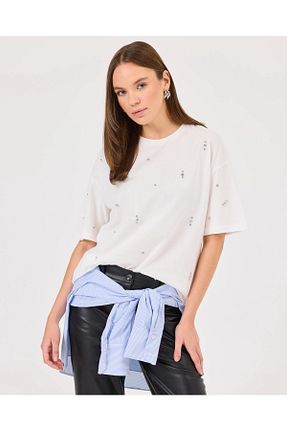 تیشرت سفید زنانه SEÇİLSTORE - کد 879681296
