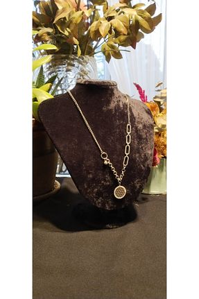 گردنبند استیل ( فولاد ) طوسی زنانه استیل (فولاد) Çelik - کد 879668771