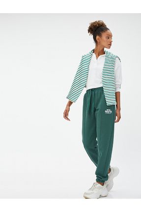 شلوار کرمگن سبز زنانه Relaxed Koton - کد 741161702