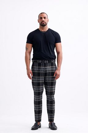 شلوار سایز بزرگ مشکی مردانه بافتنی Koch London - کد 879790762