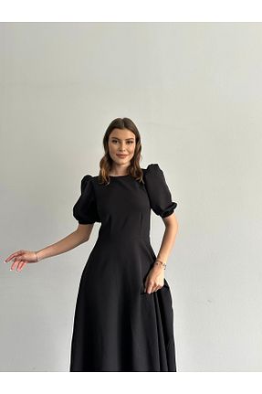 لباس مشکی زنانه بافتنی Afiş Butik - کد 733981051