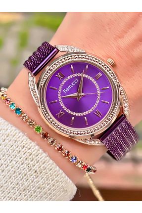 ساعت مچی طوسی زنانه 31-35 میلی متر Ferrucci - کد 635105517