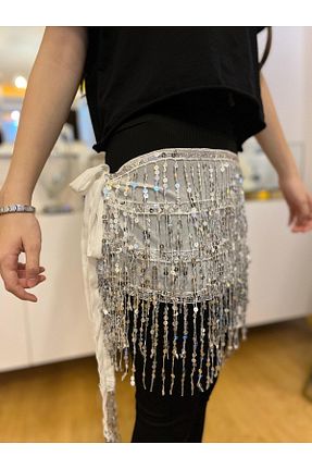 کمربند سفید زنانه چرم مصنوعی MESKSTORE - کد 879776632