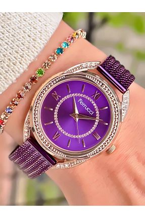ساعت مچی طوسی زنانه 31-35 میلی متر Ferrucci - کد 635105517