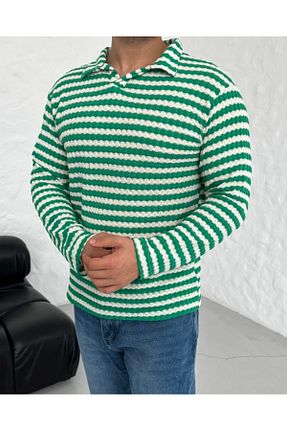 سوئیشرت سبز مردانه رگولار SCSARVİN - کد 879833975