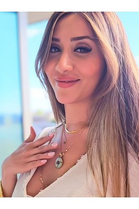 گردنبند استیل ( فولاد ) زرد زنانه استیل (فولاد) MODA - کد 879815655