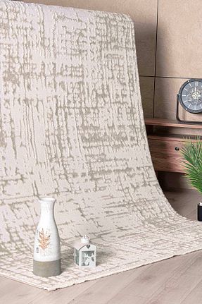 فرش بژ زیره ضد لغزش Melaris Halı - کد 869868196